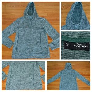 Women’s green Crane athletic hoodie, size S